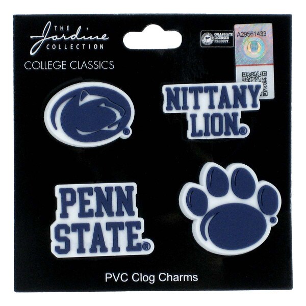 clog charms 4 pack Penn State Athletic Logo, Nittany Lion, Penn State, paw print
